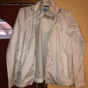 Women’s Columbia Rain jacket, with hood.